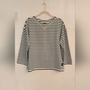 Orvis Blue and White Striped Top